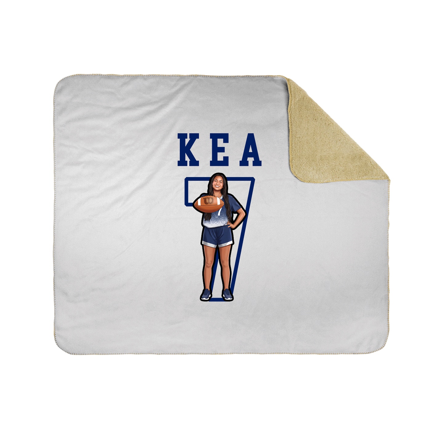 Throw Blanket — Shirsey in White