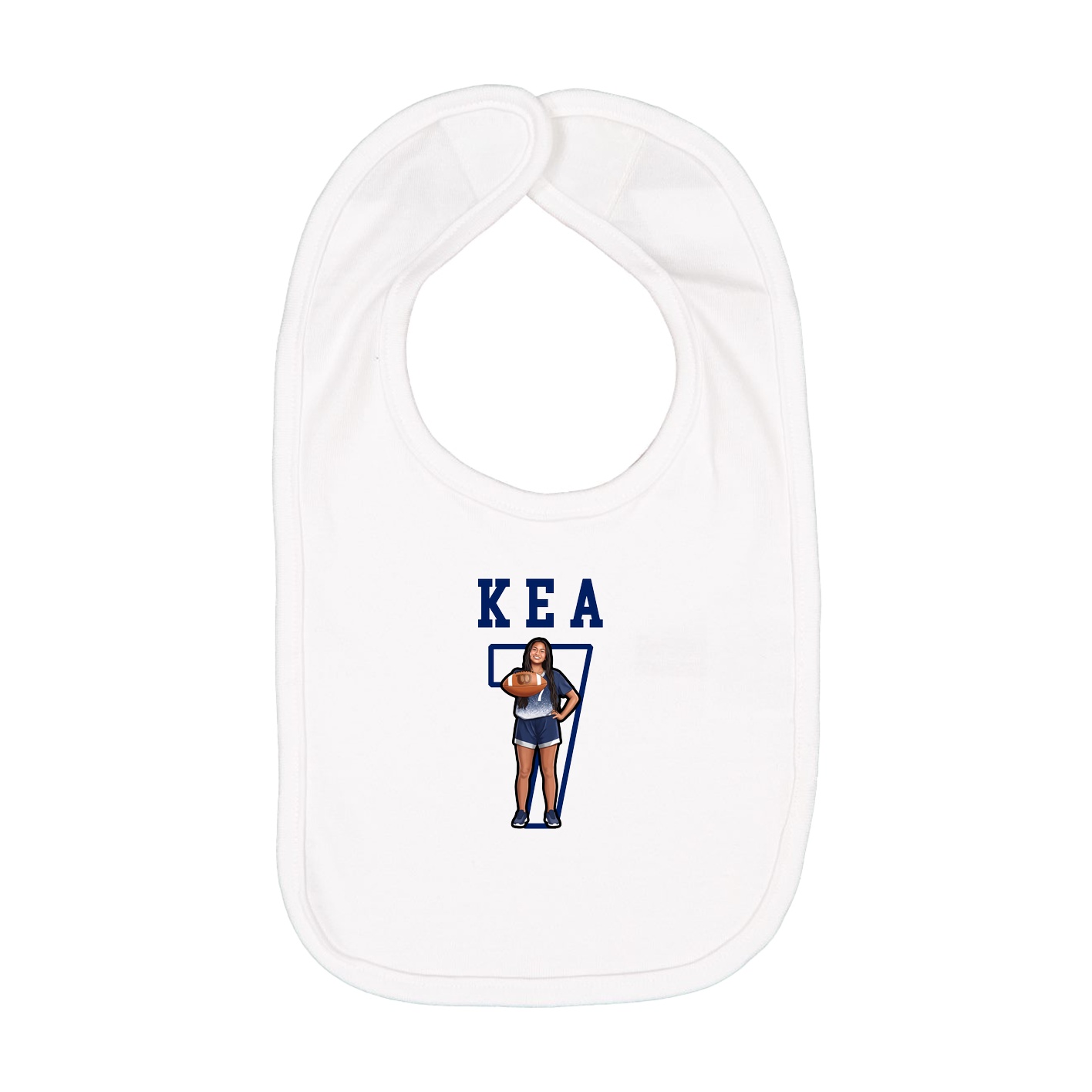 Infant Bib — Shirsey in White