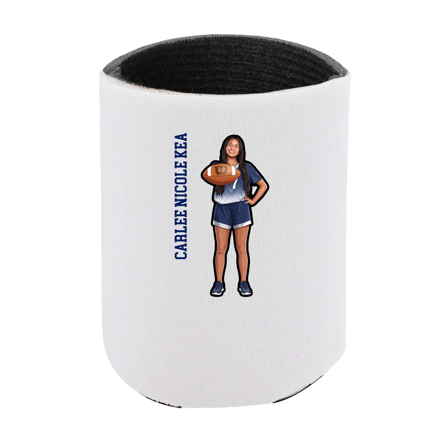Can Holder — Name Vertical in White