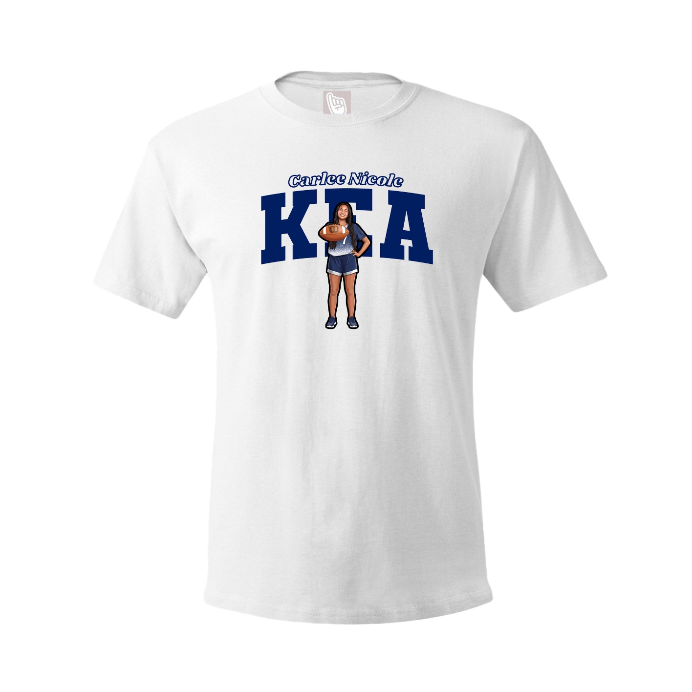 Tee — Name Arch in White