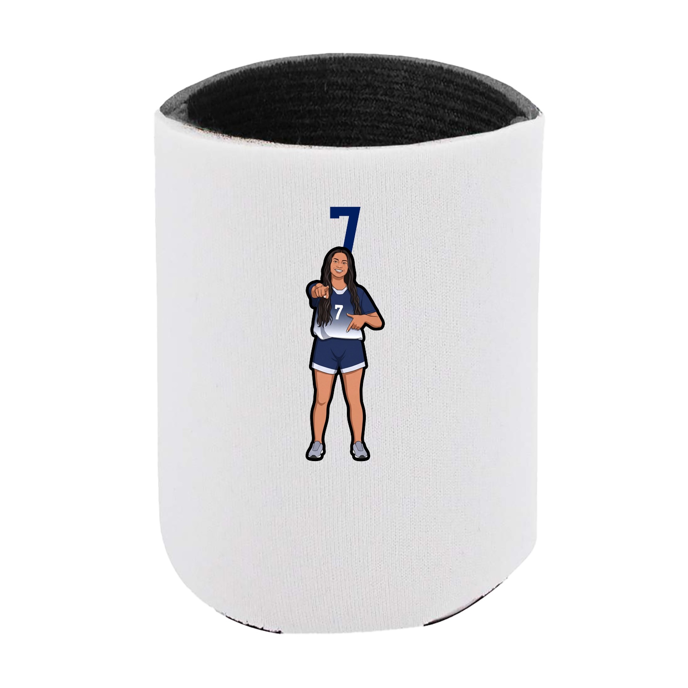 Can Holder — Number Top in White
