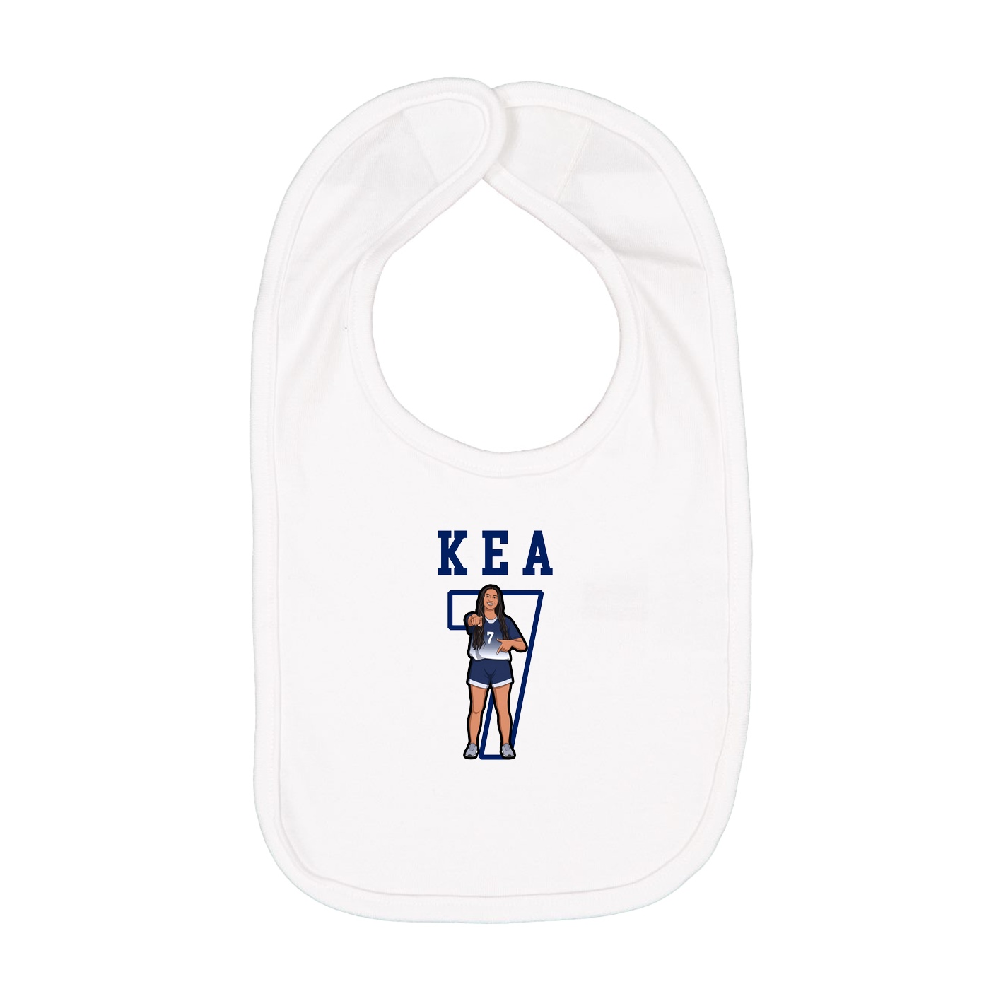 Infant Bib — Shirsey in White