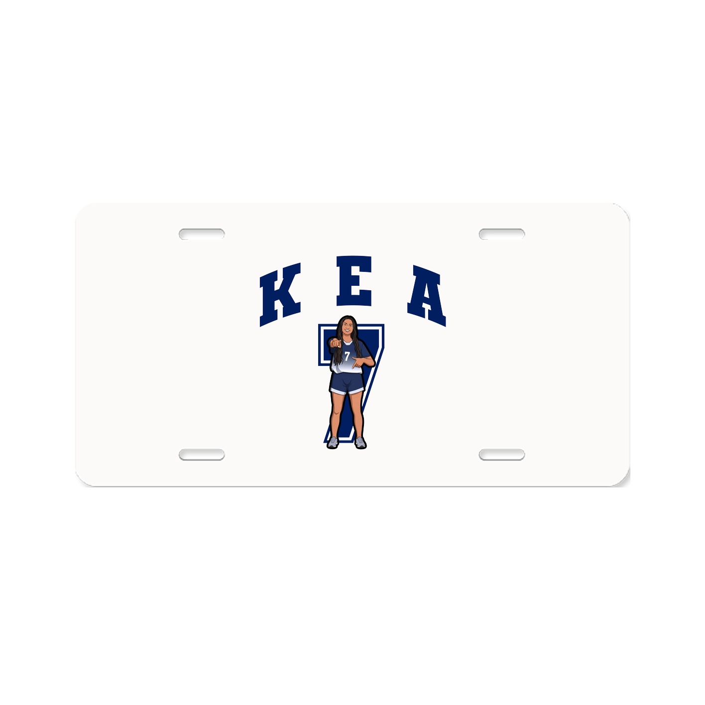 License Plate — Number in Classic