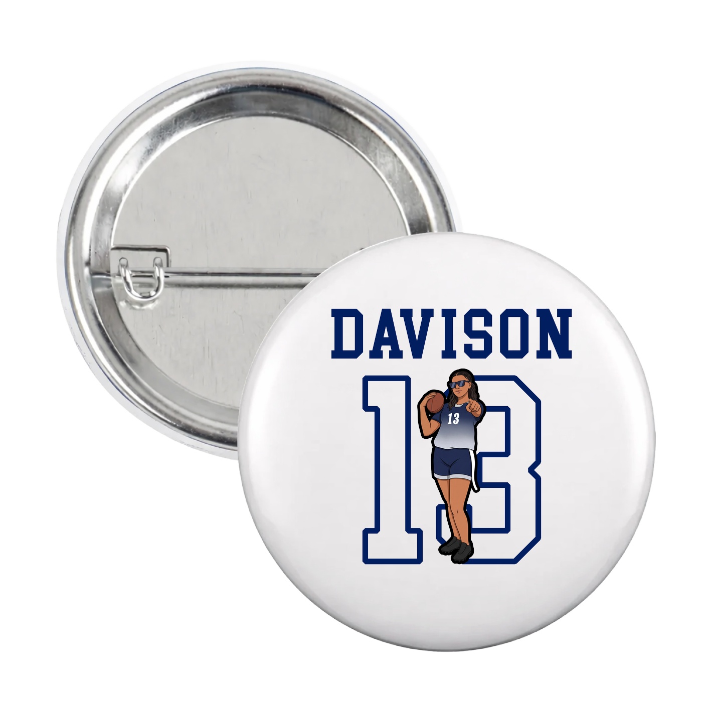 Game Day Button — Shirsey in White