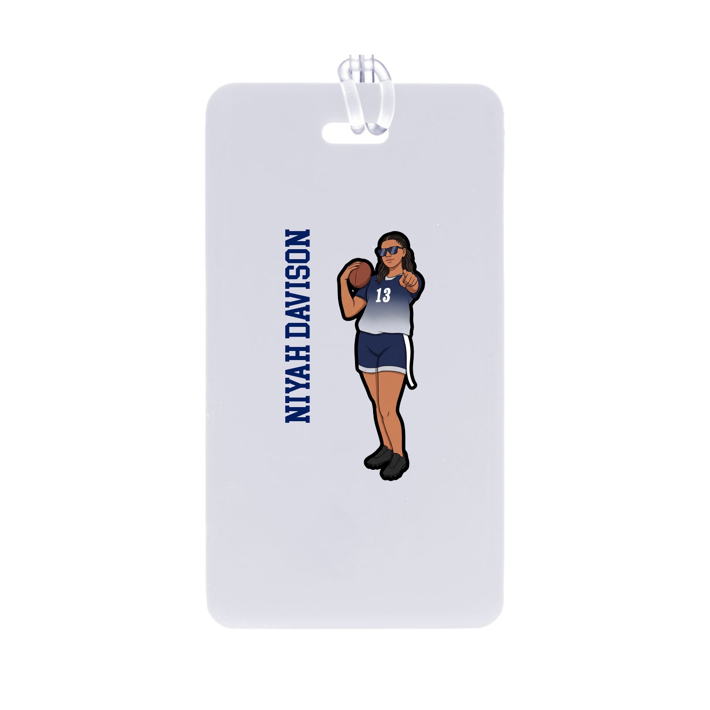 Bag Tag — Name Vertical in Classic
