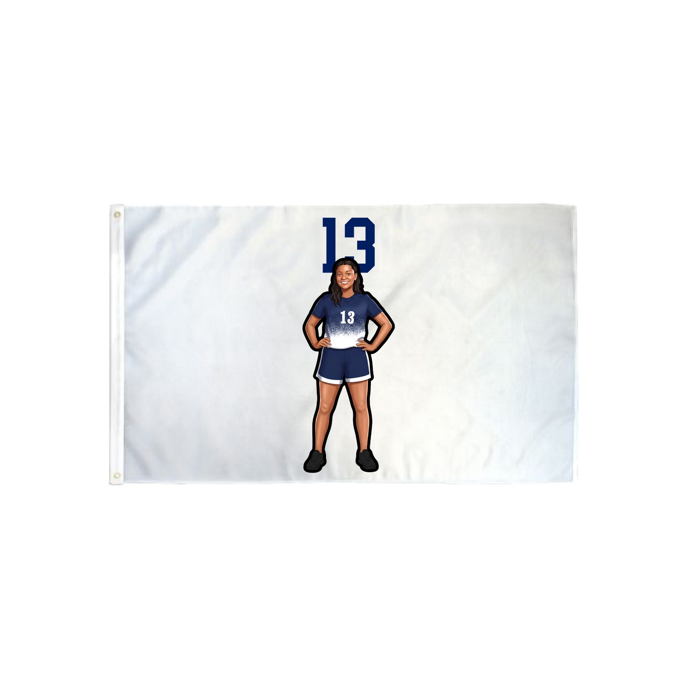 3x5 Flag — Number Top in Classic