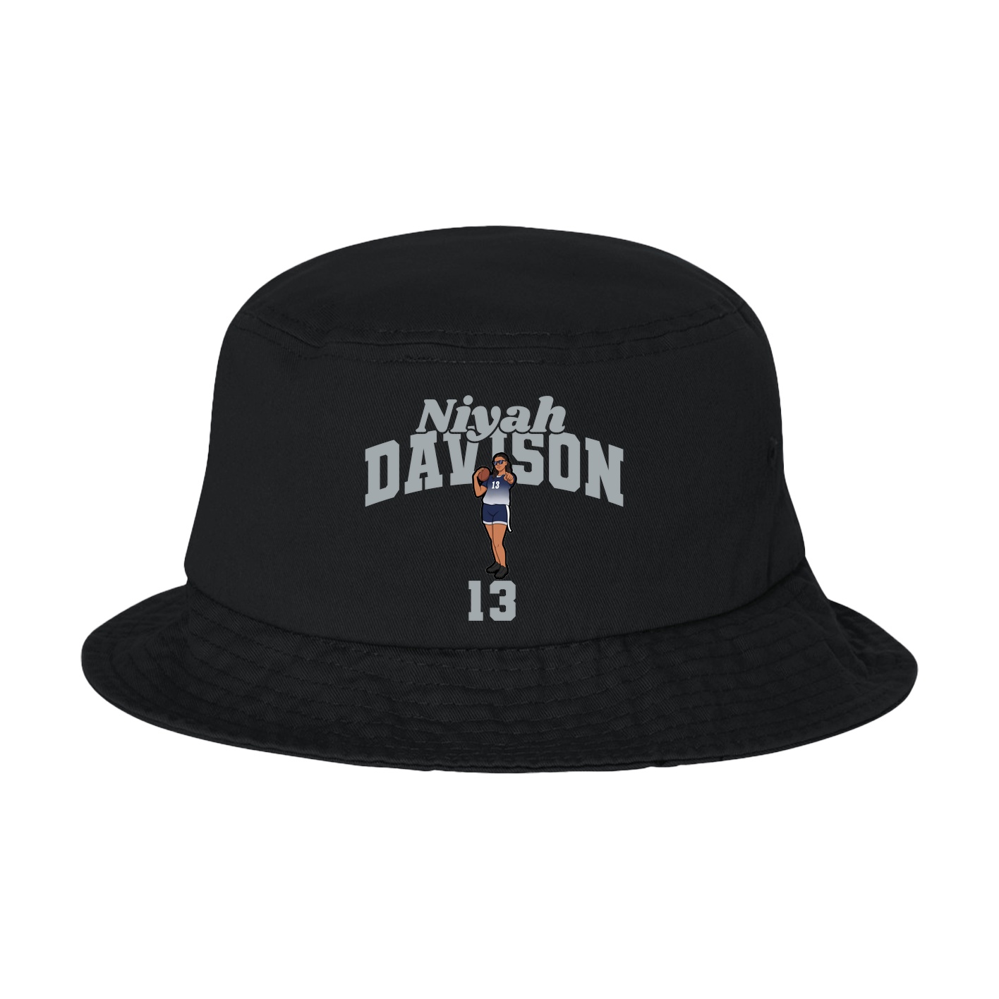 Bucket Cap — Signature Arch in Black