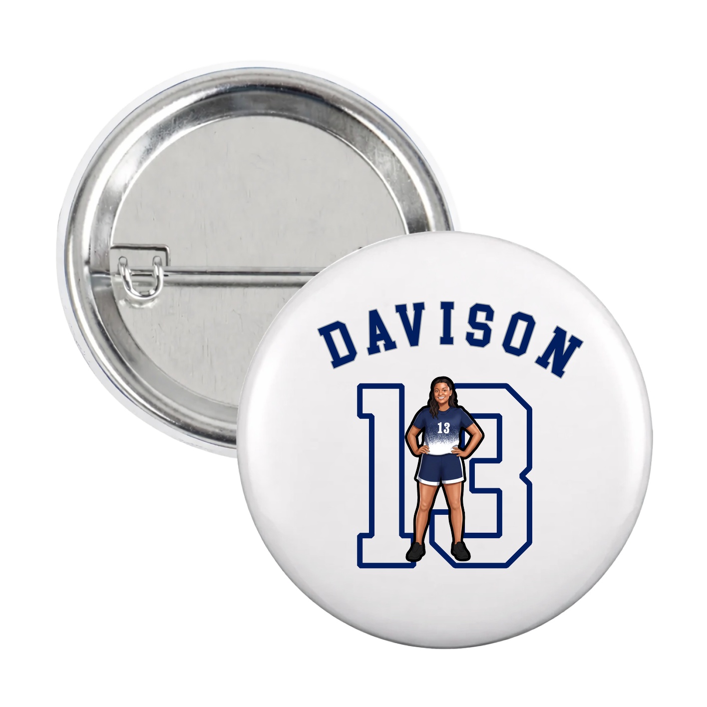 Game Day Button — Shirsey Arch in White