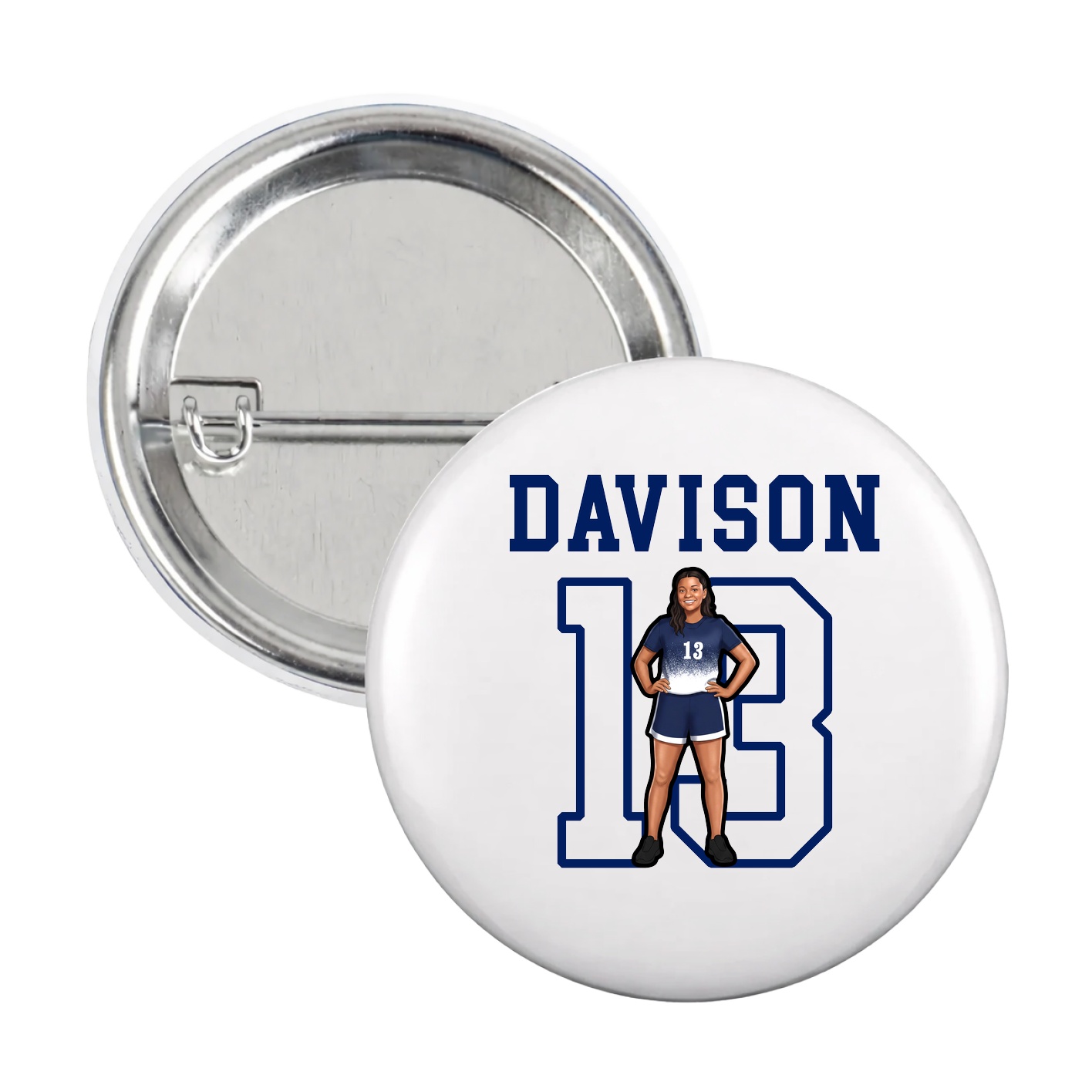 Game Day Button — Shirsey in White