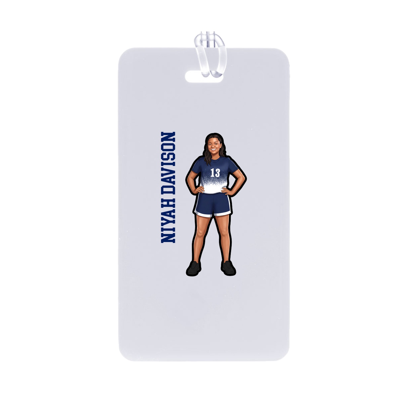 Bag Tag — Name Vertical in Classic
