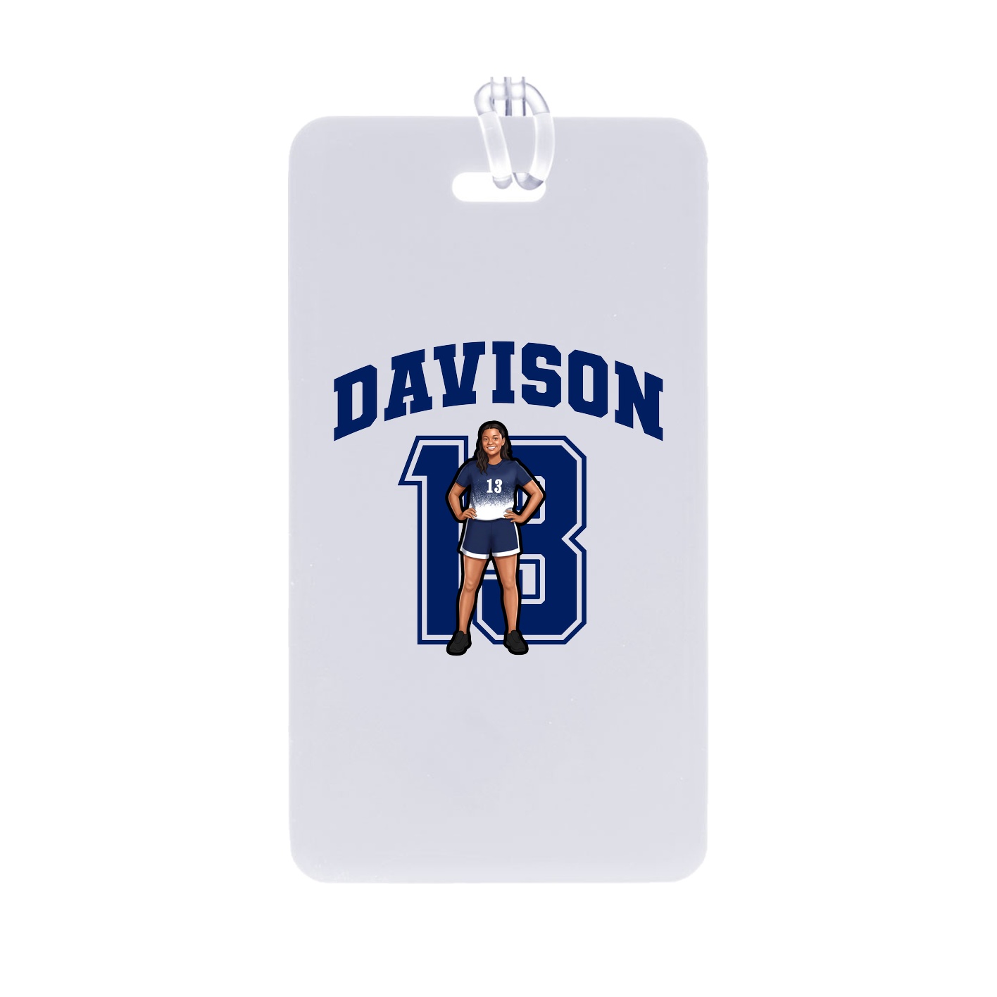 Bag Tag — Number in Classic