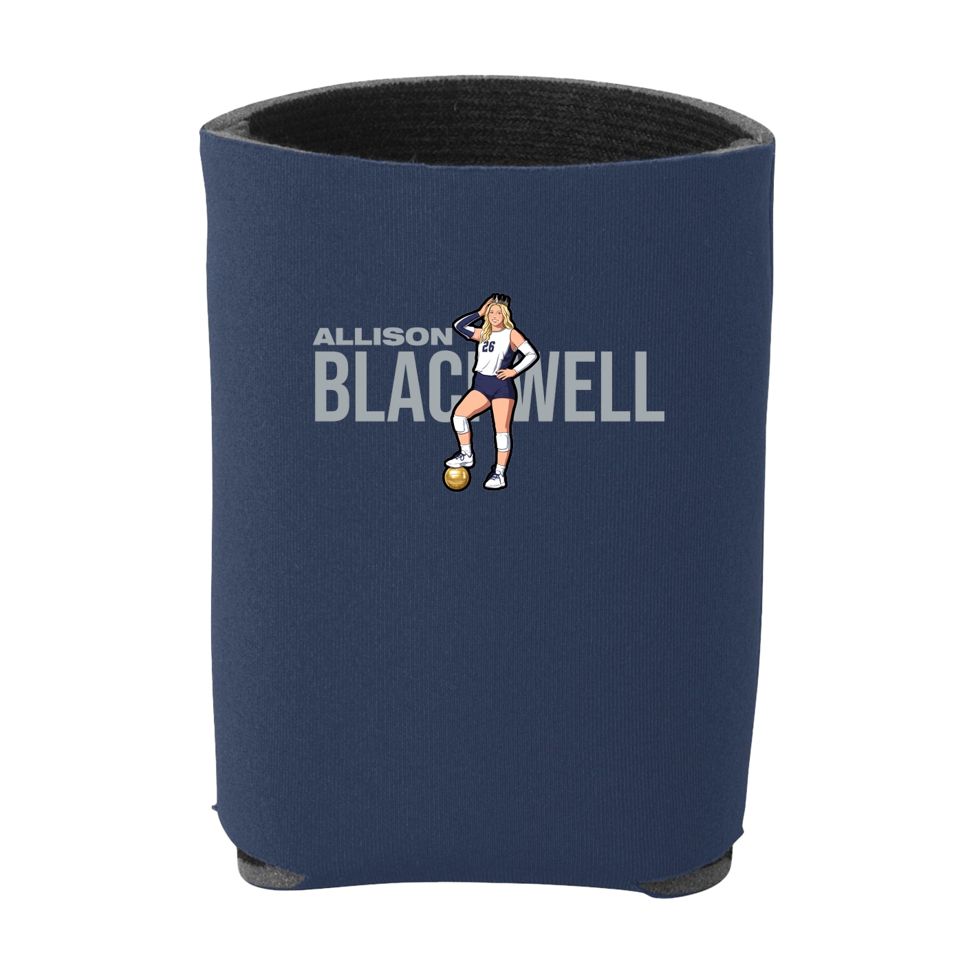 Can Holder — Player Name in Navy