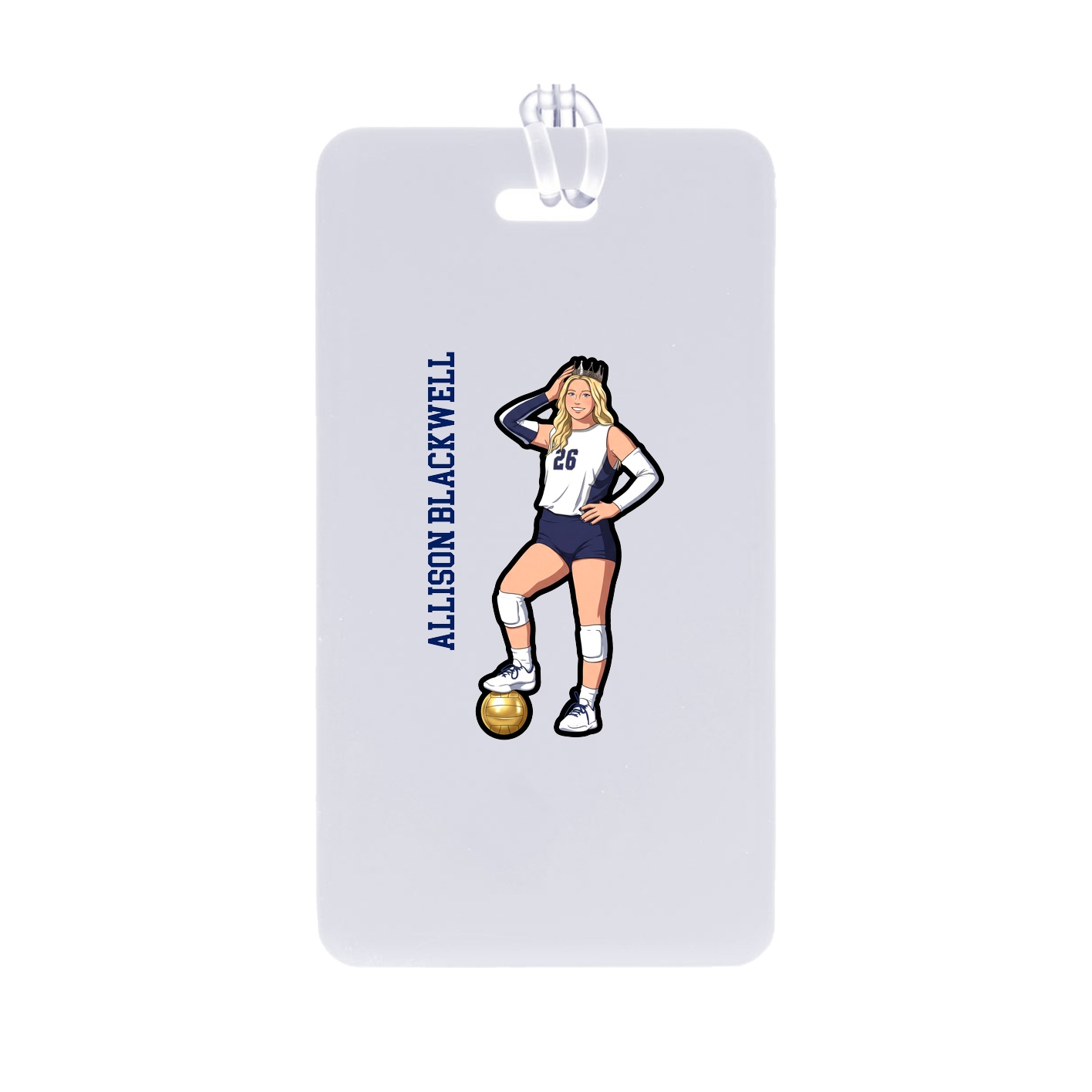 Bag Tag — Name Vertical in Classic
