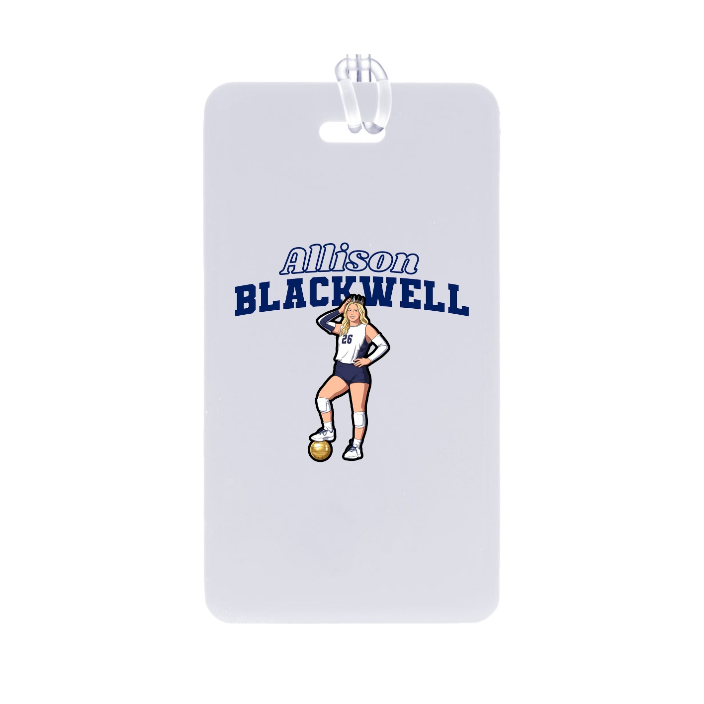 Bag Tag — Name Arch in Classic