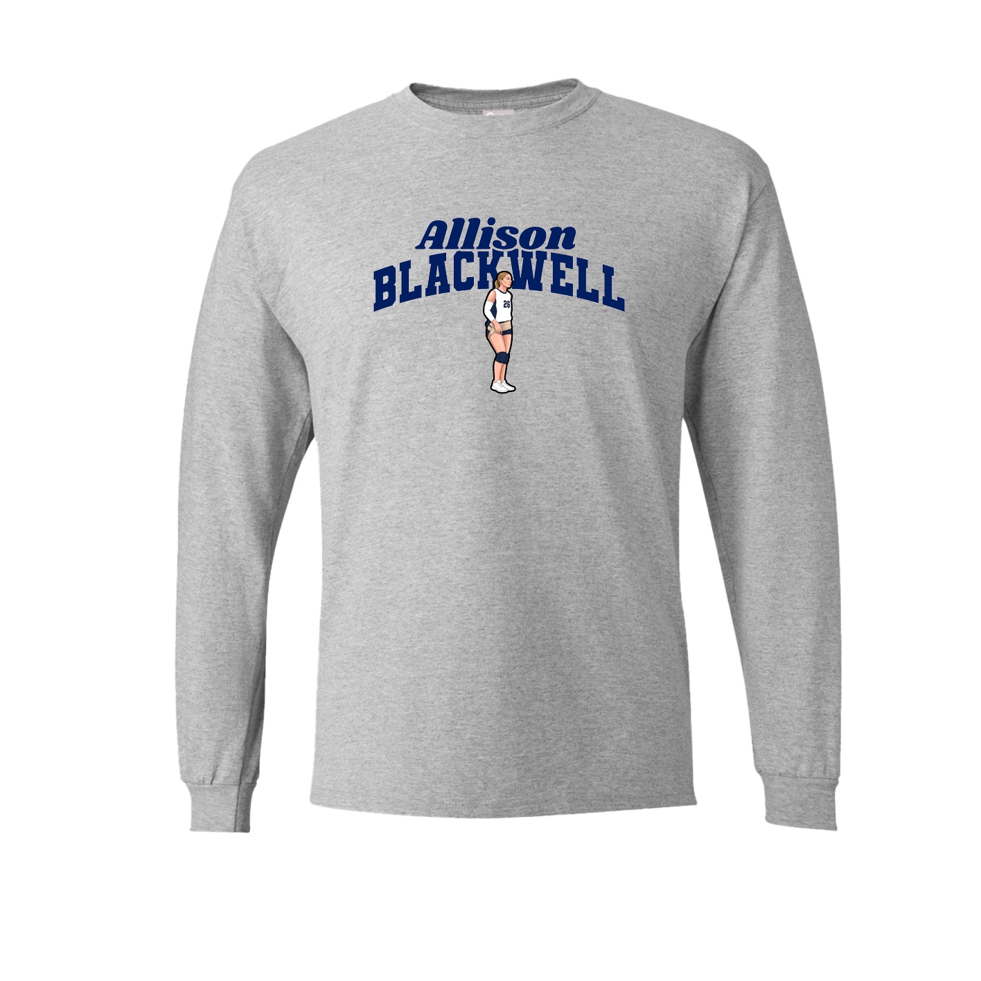 Long Sleeve Tee — Signature Arch in Grey