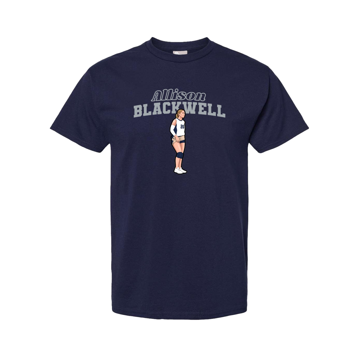 Youth Tee — Name Arch in Navy