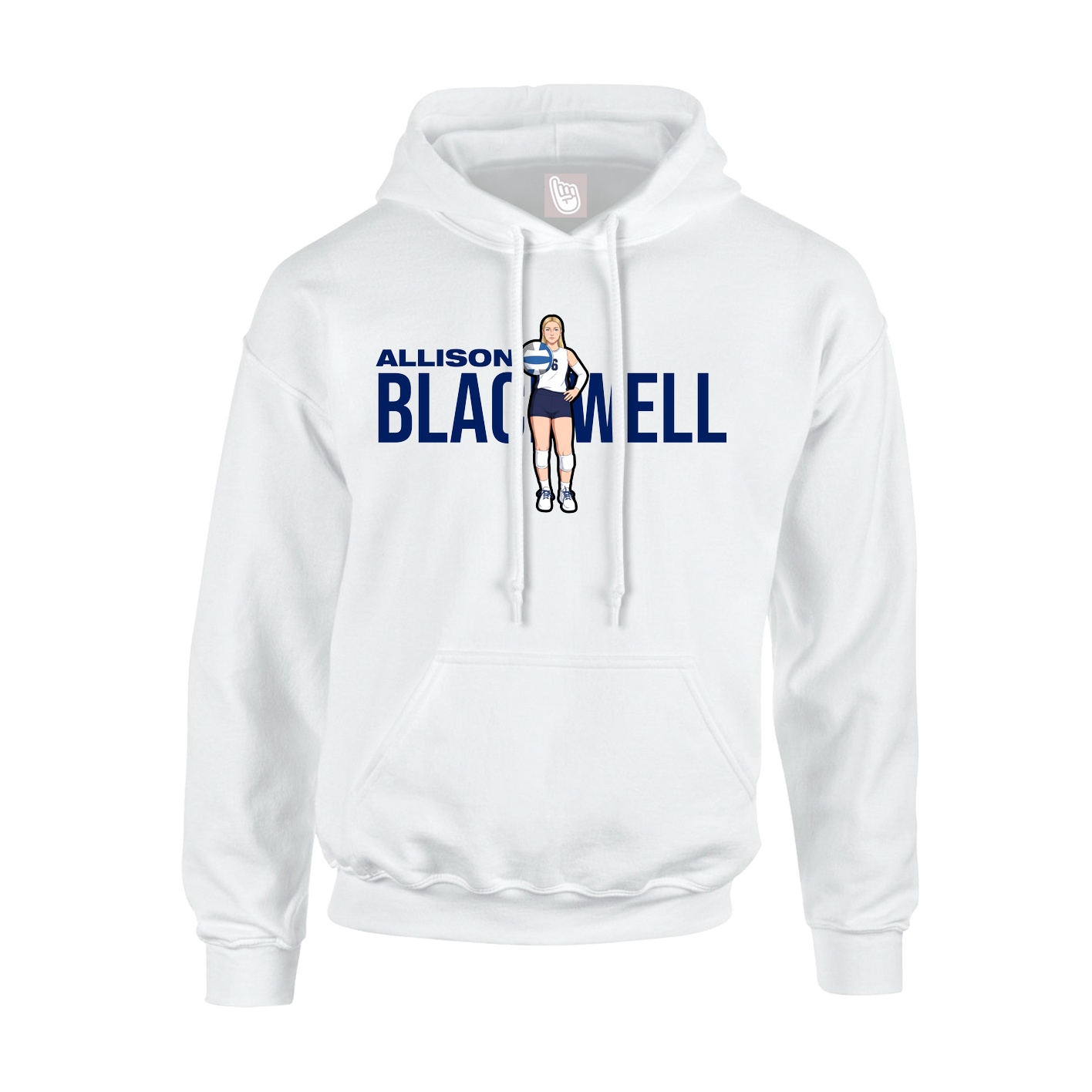 Hoodie — Player Name in White