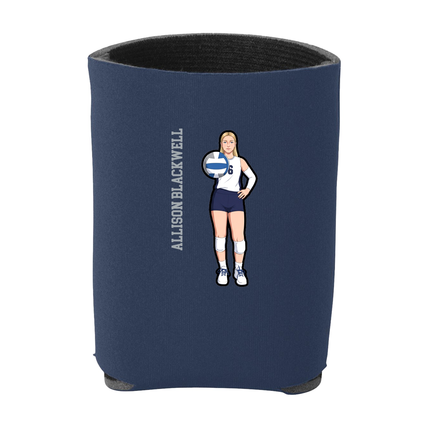 Can Holder — Name Vertical in Navy