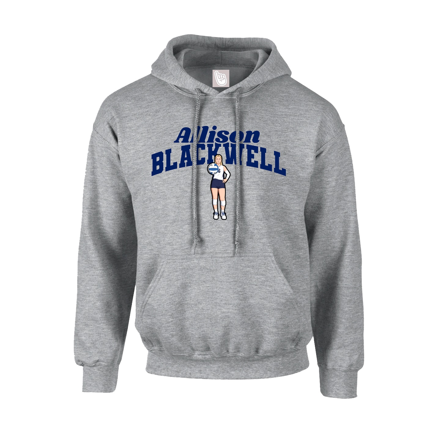Hoodie — Signature Arch in Grey