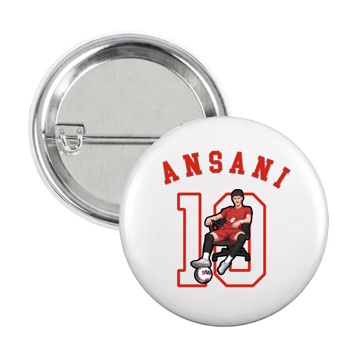 Game Day Button — Shirsey Arch in White