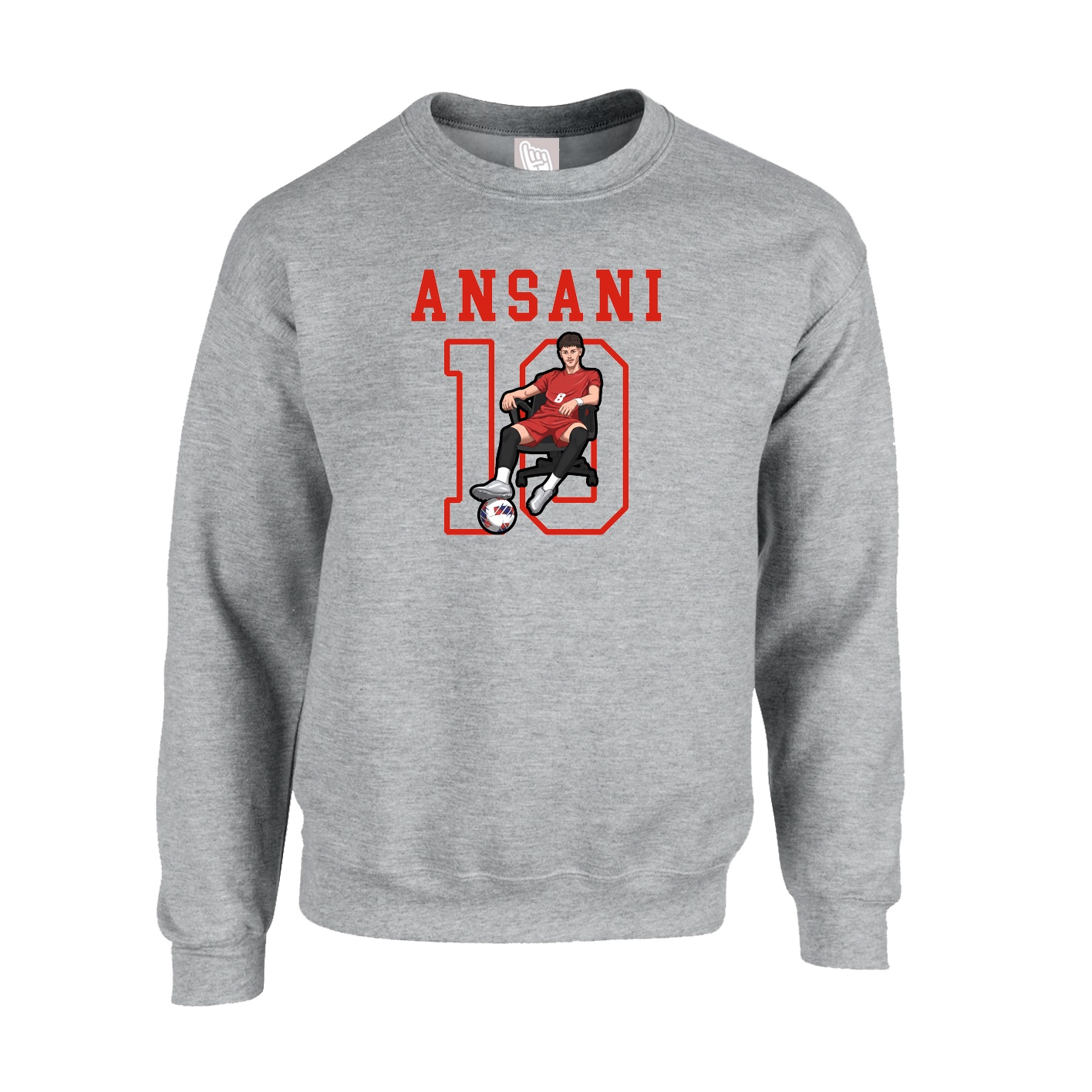 Fleece Crew — Shirsey in Grey