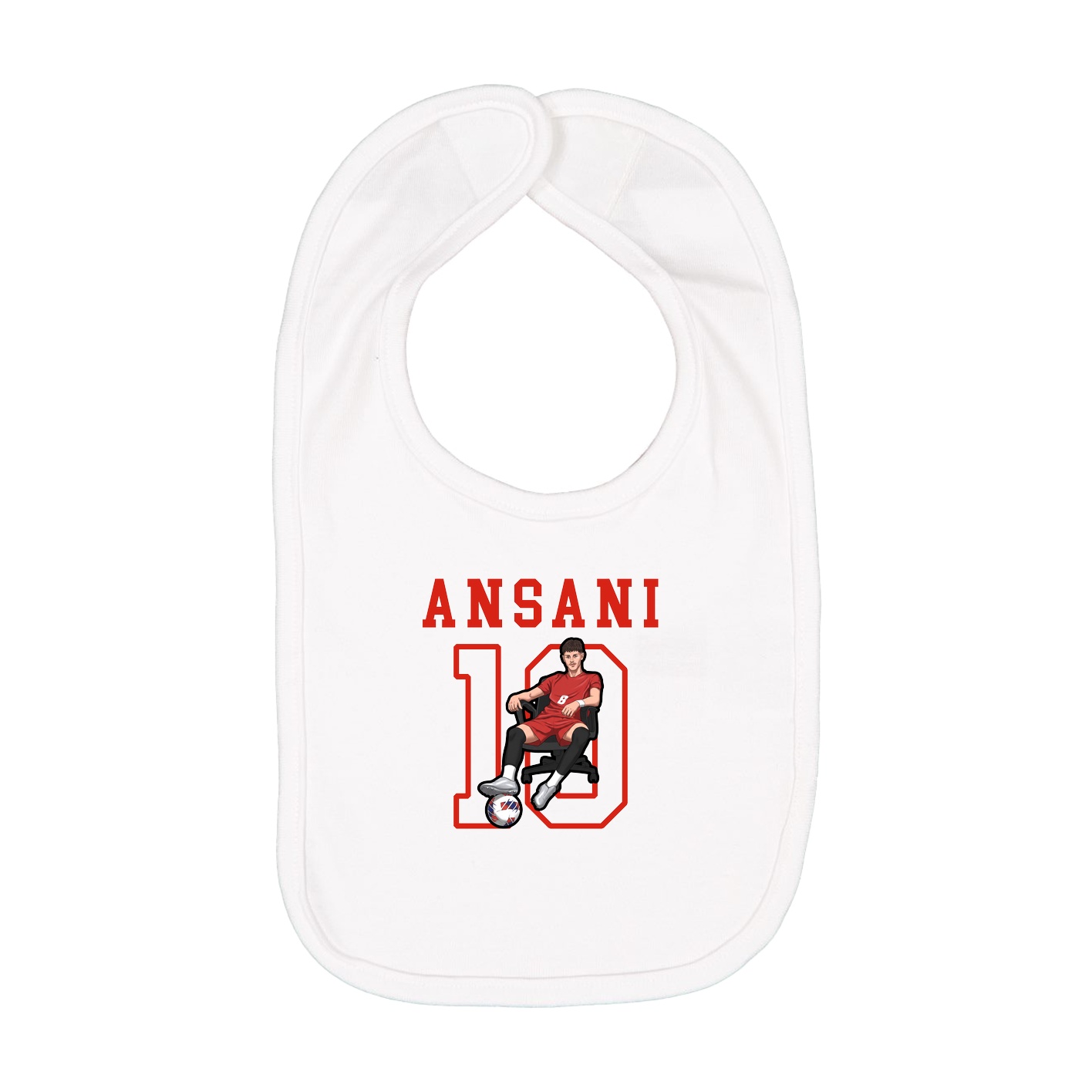 Infant Bib — Shirsey in White