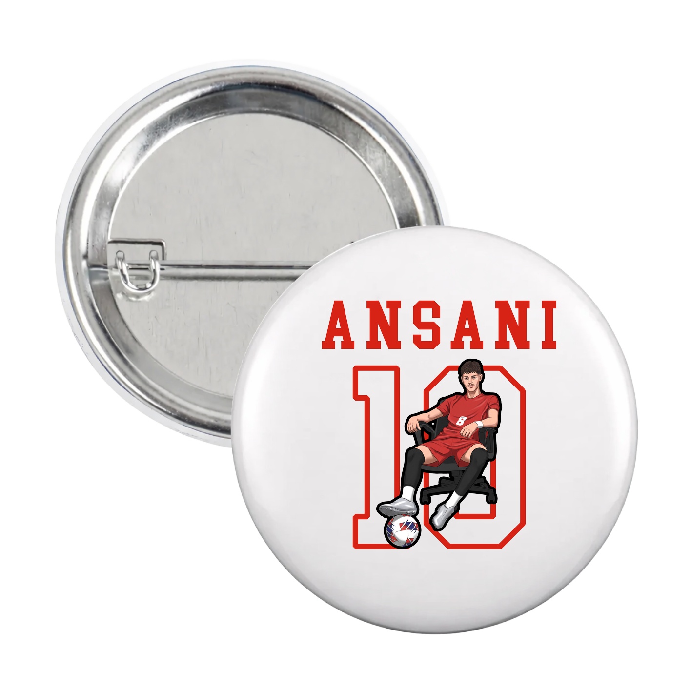 Game Day Button — Shirsey in White