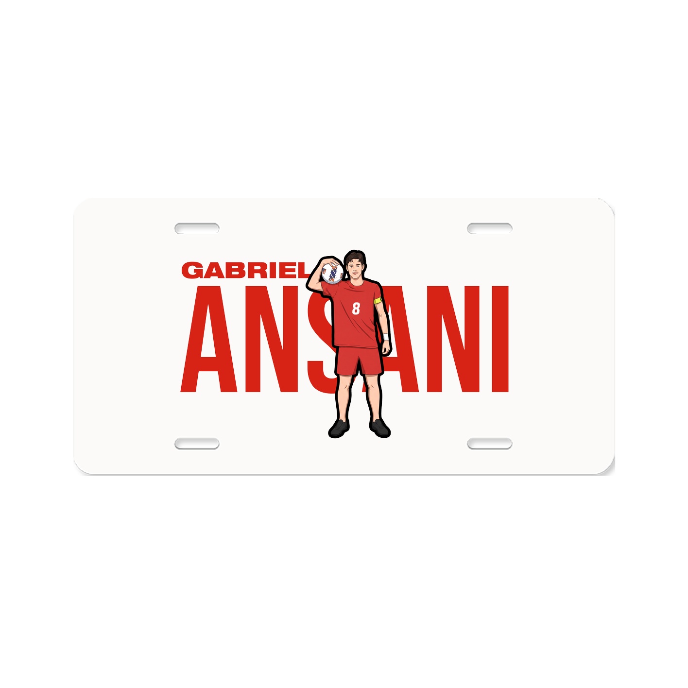 License Plate — Player Name in Classic