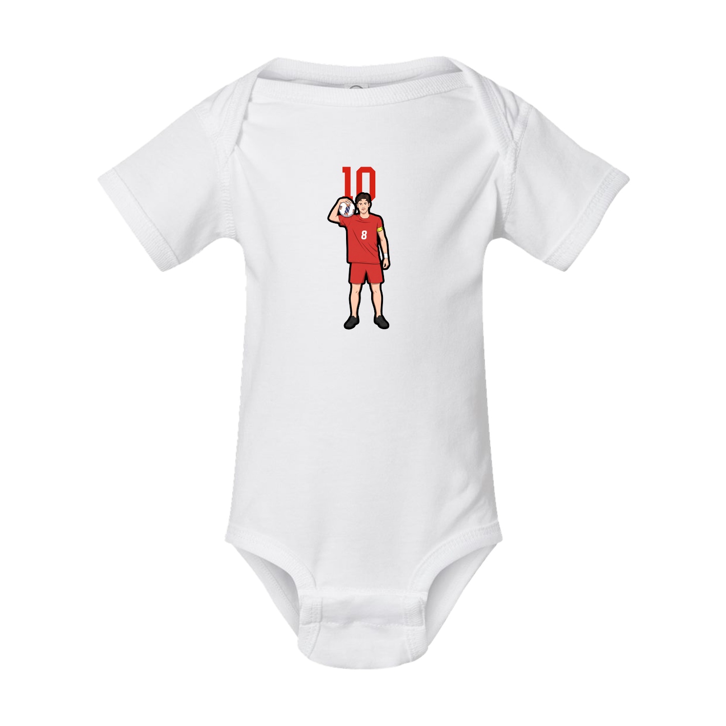 Baby Onesie — Number Top in White