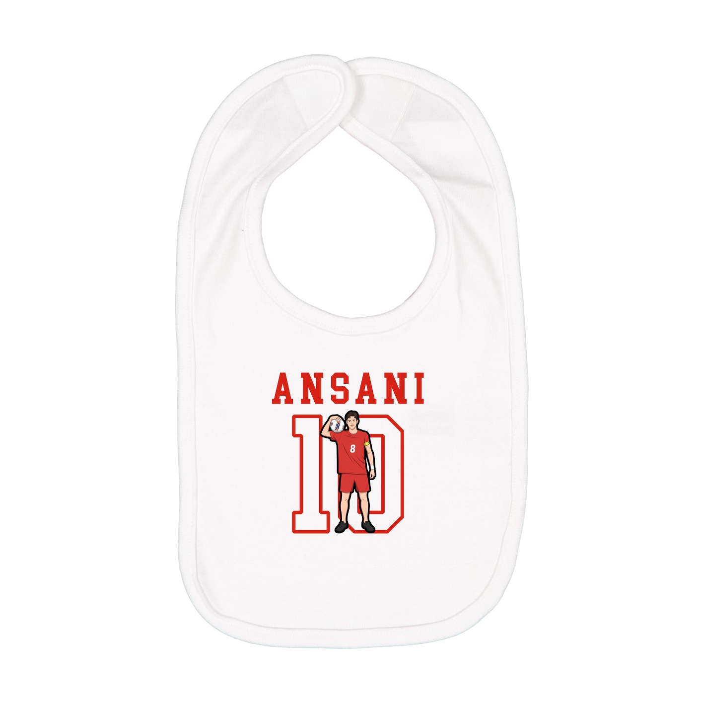 Infant Bib — Shirsey in White