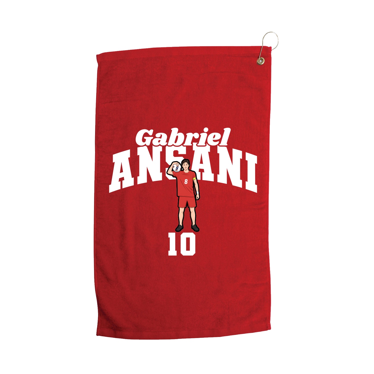 Golf Towel — Signature Arch in Red