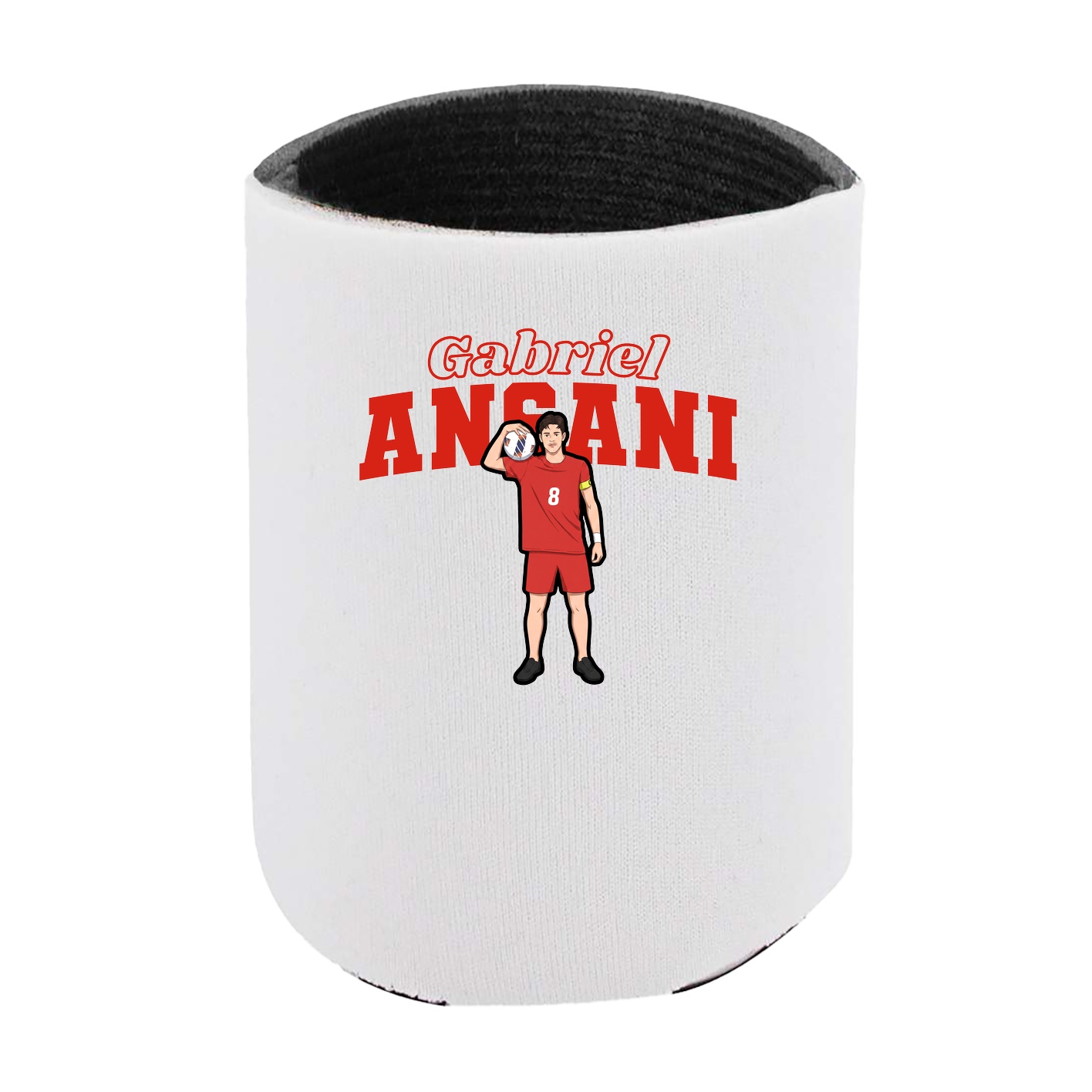 Can Holder — Name Arch in White