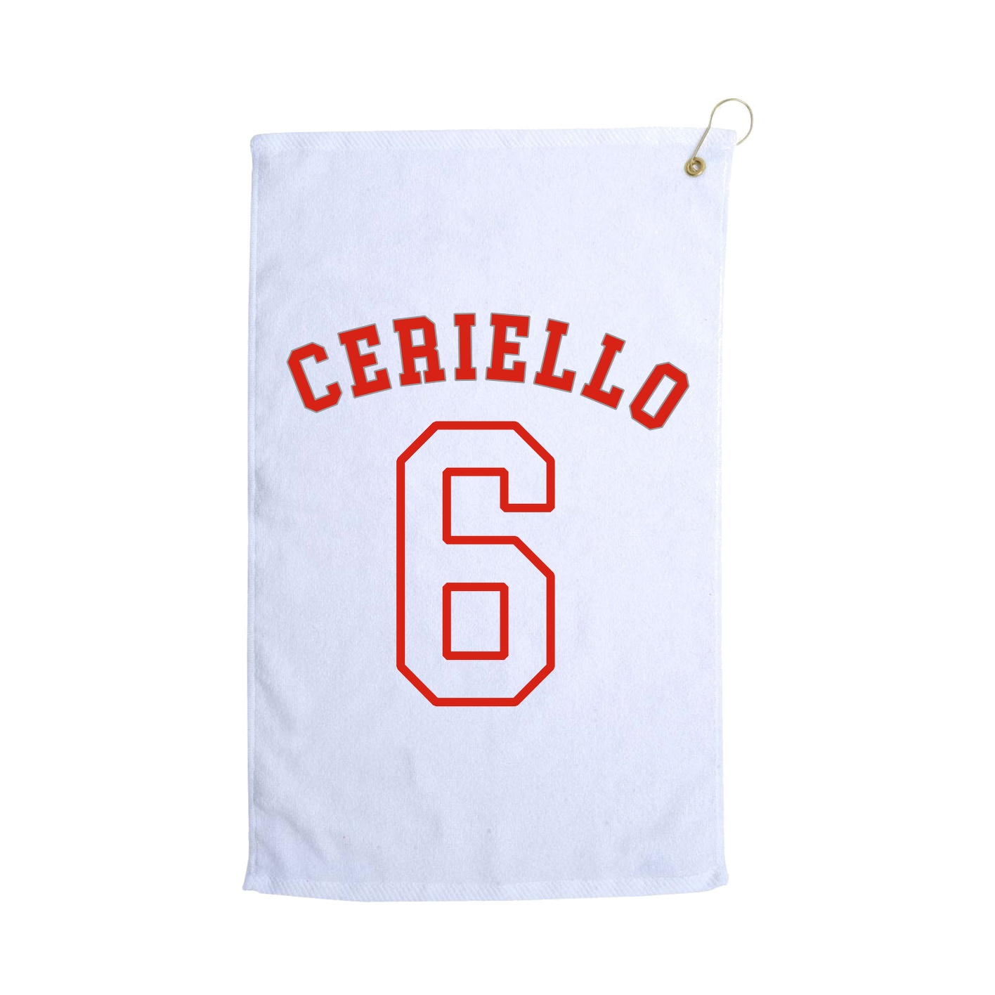 Golf Towel — Shirsey Arch in White