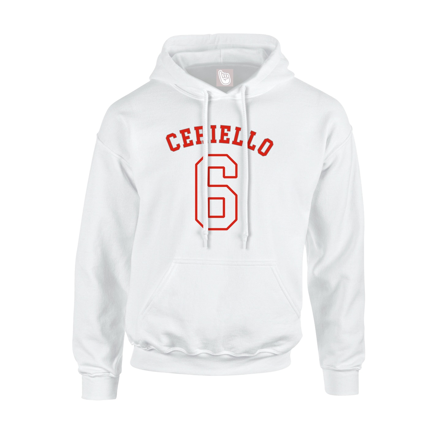 Hoodie — Shirsey Arch in White
