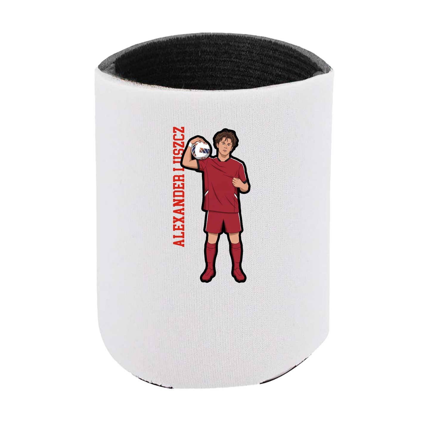 Can Holder — Name Vertical in White