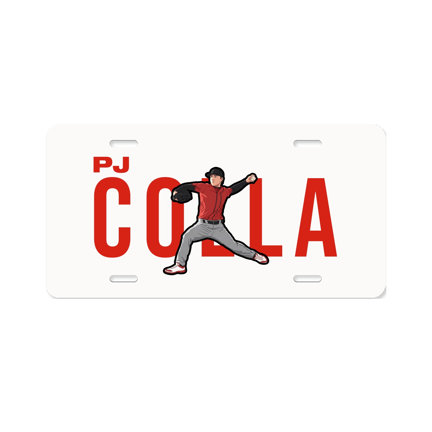 License Plate — Player Name in Classic