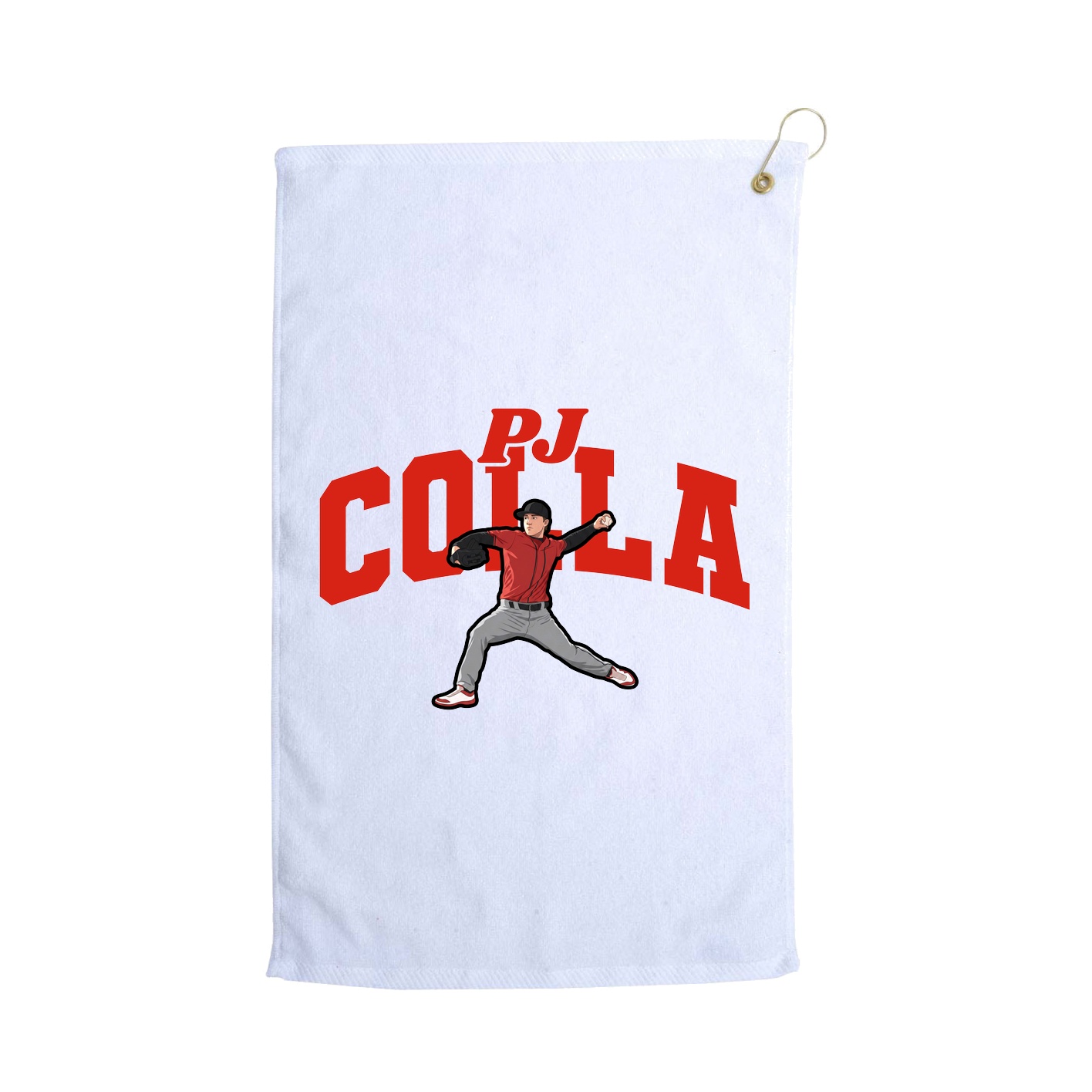 Golf Towel — Signature Arch in White