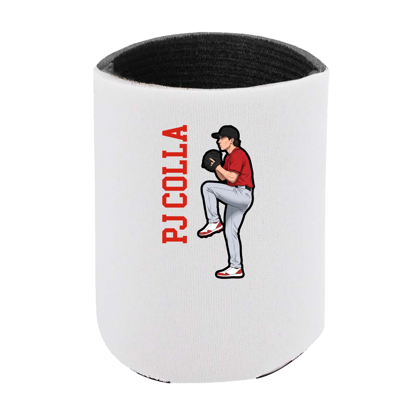 Can Holder — Name Vertical in White