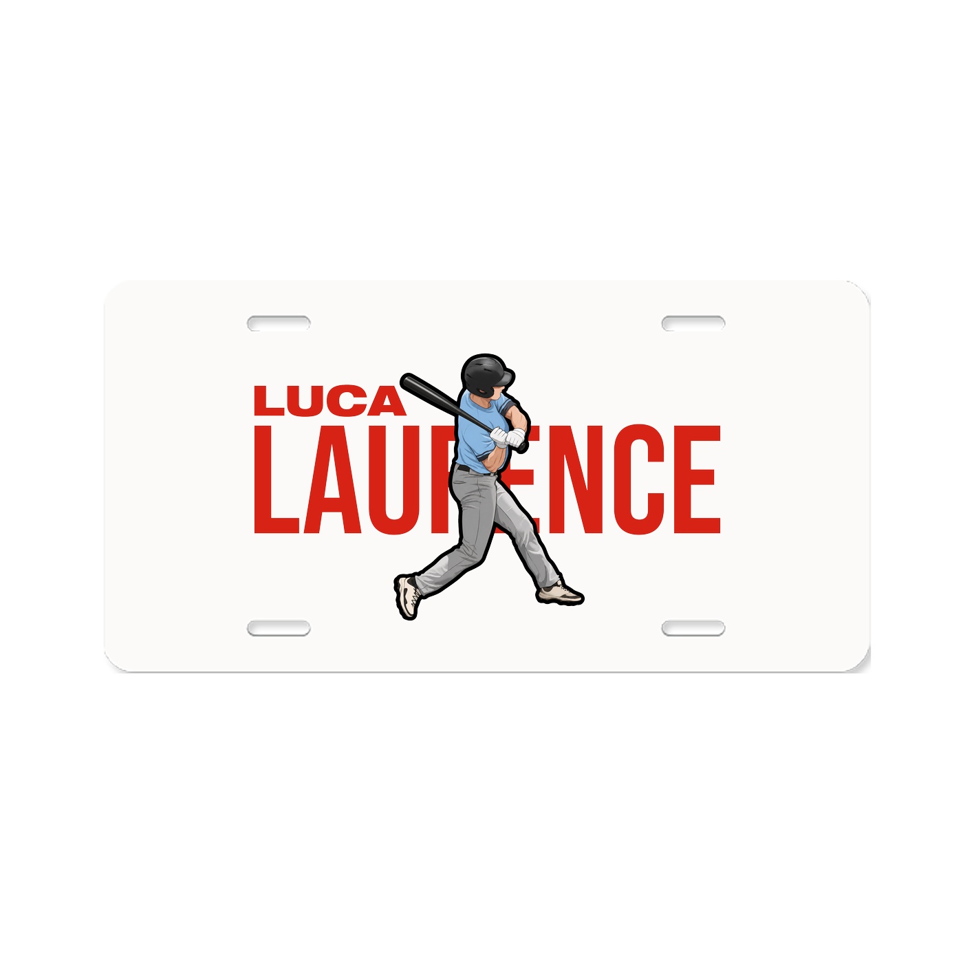 License Plate — Player Name in Classic