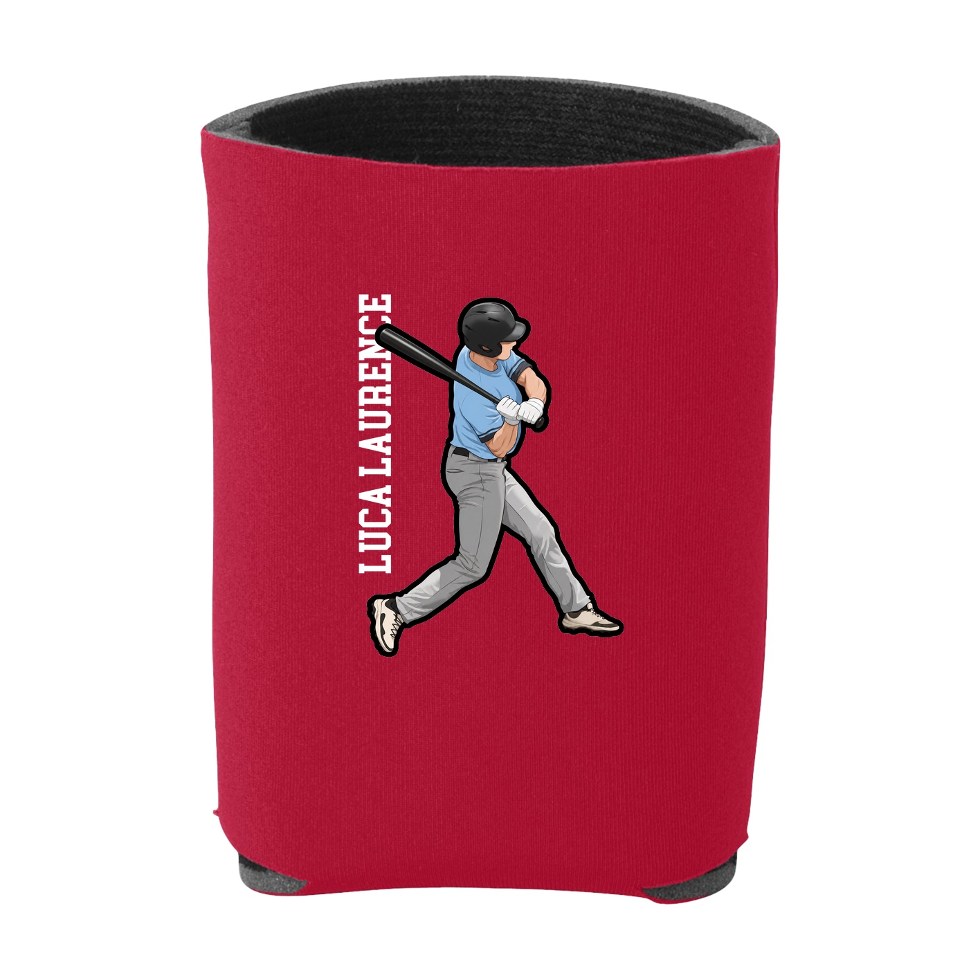 Can Holder — Name Vertical in Red