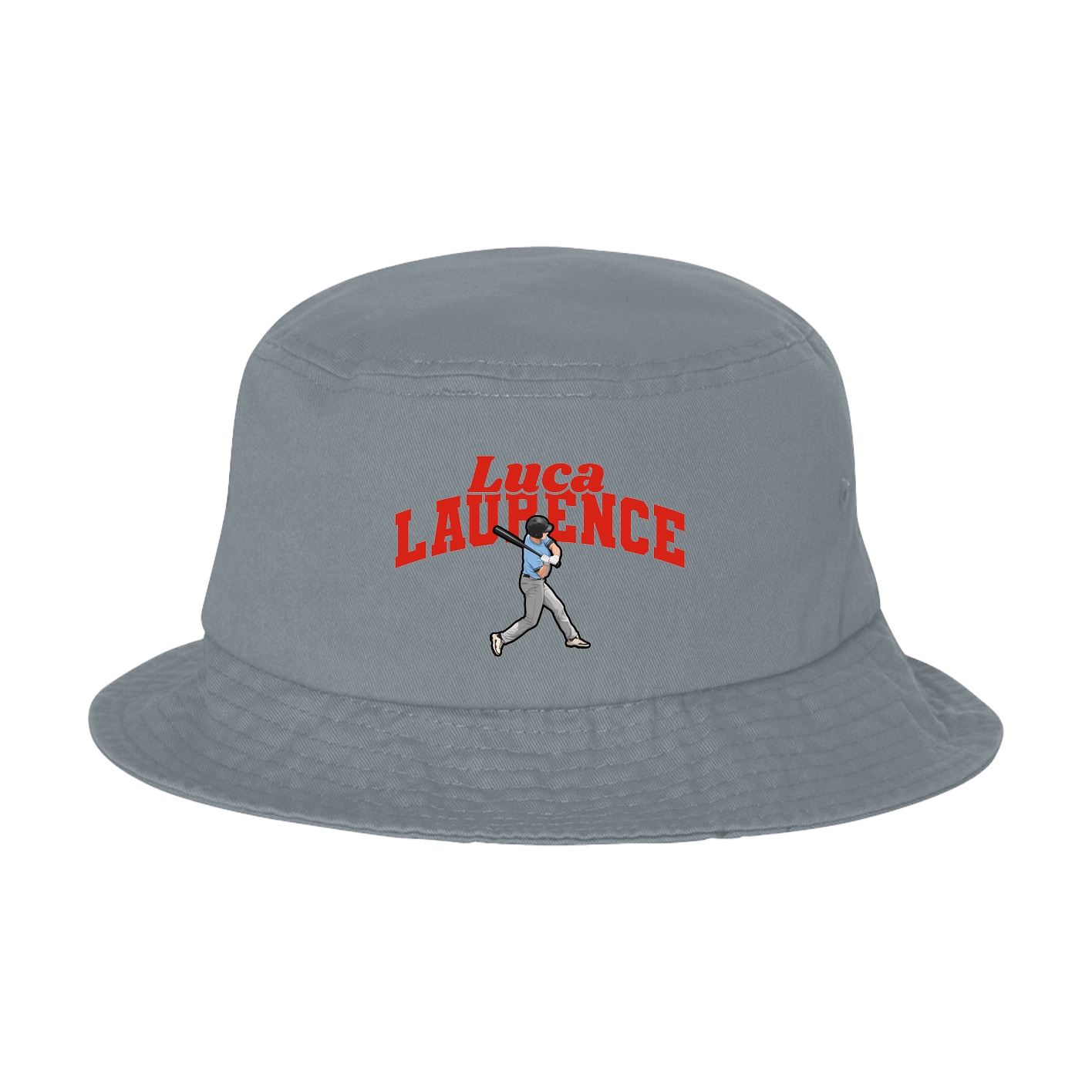 Bucket Cap — Signature Arch in Grey
