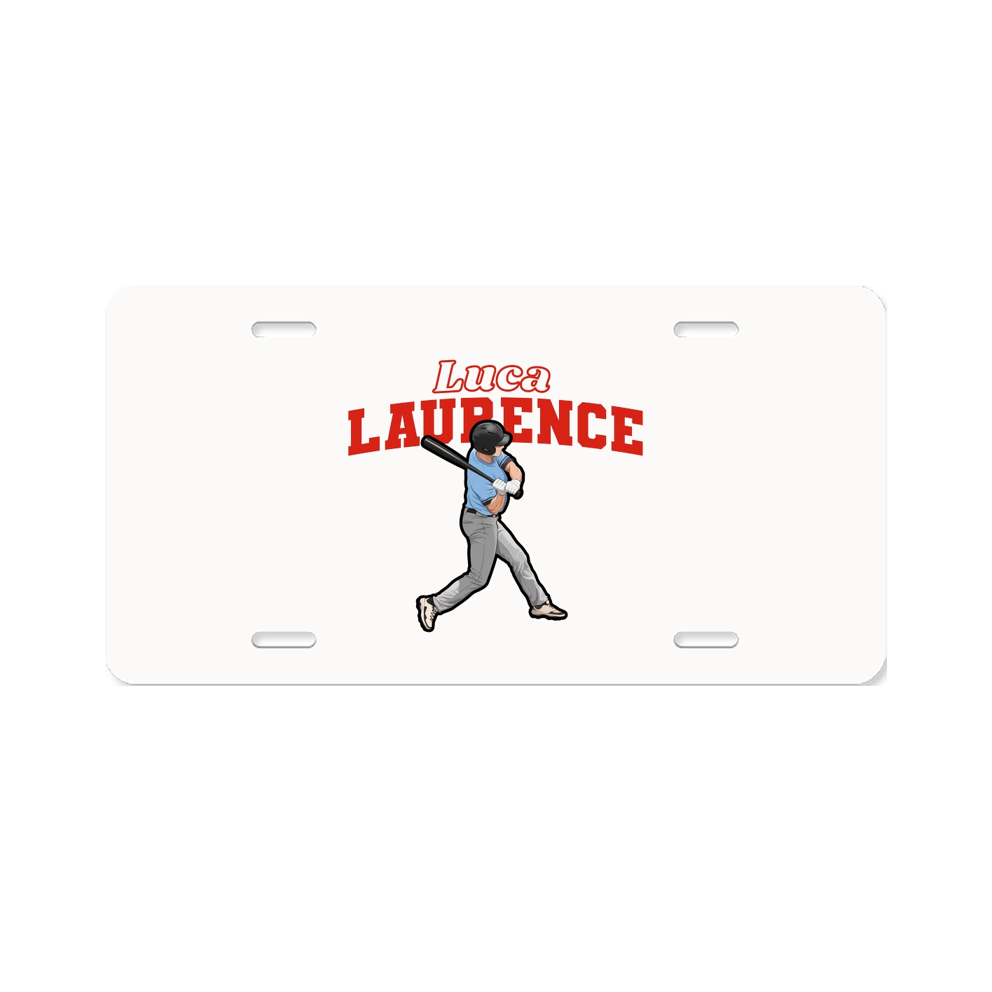 License Plate — Name Arch in Classic