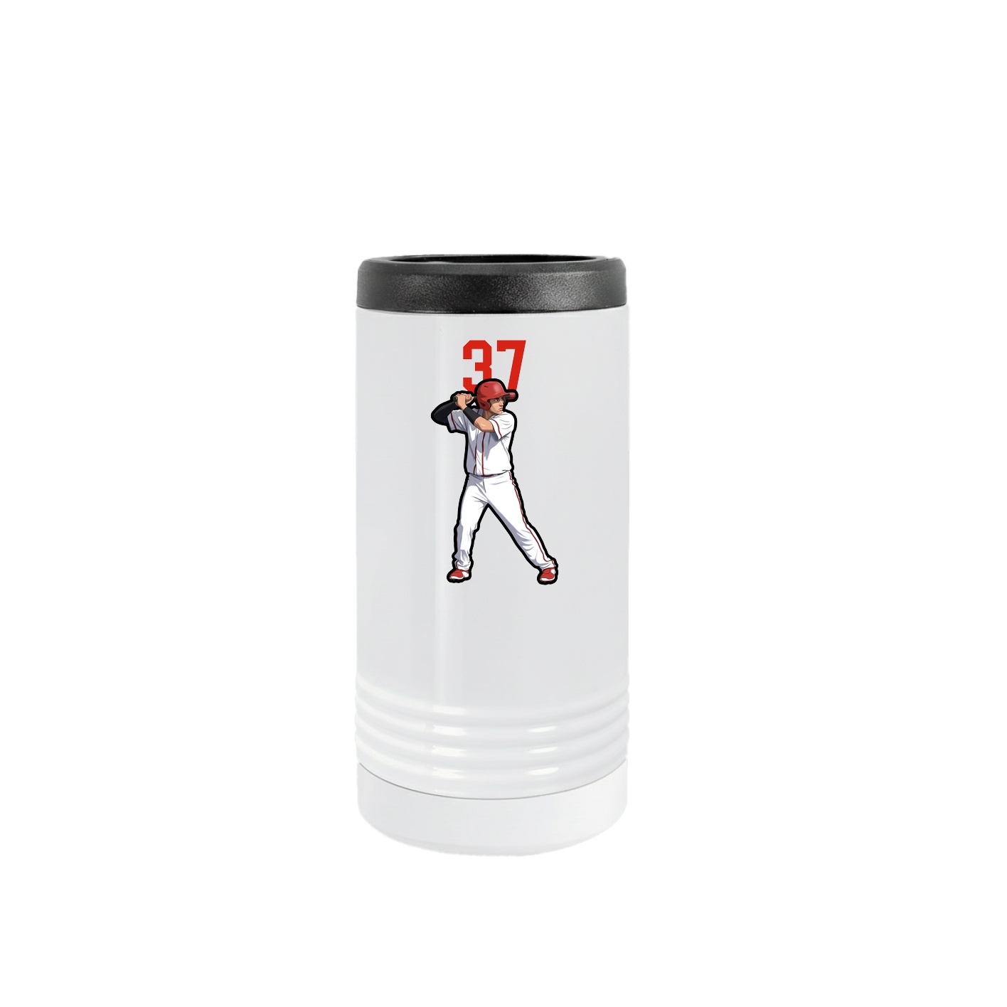 Slim Beverage Holder — Number Top in White