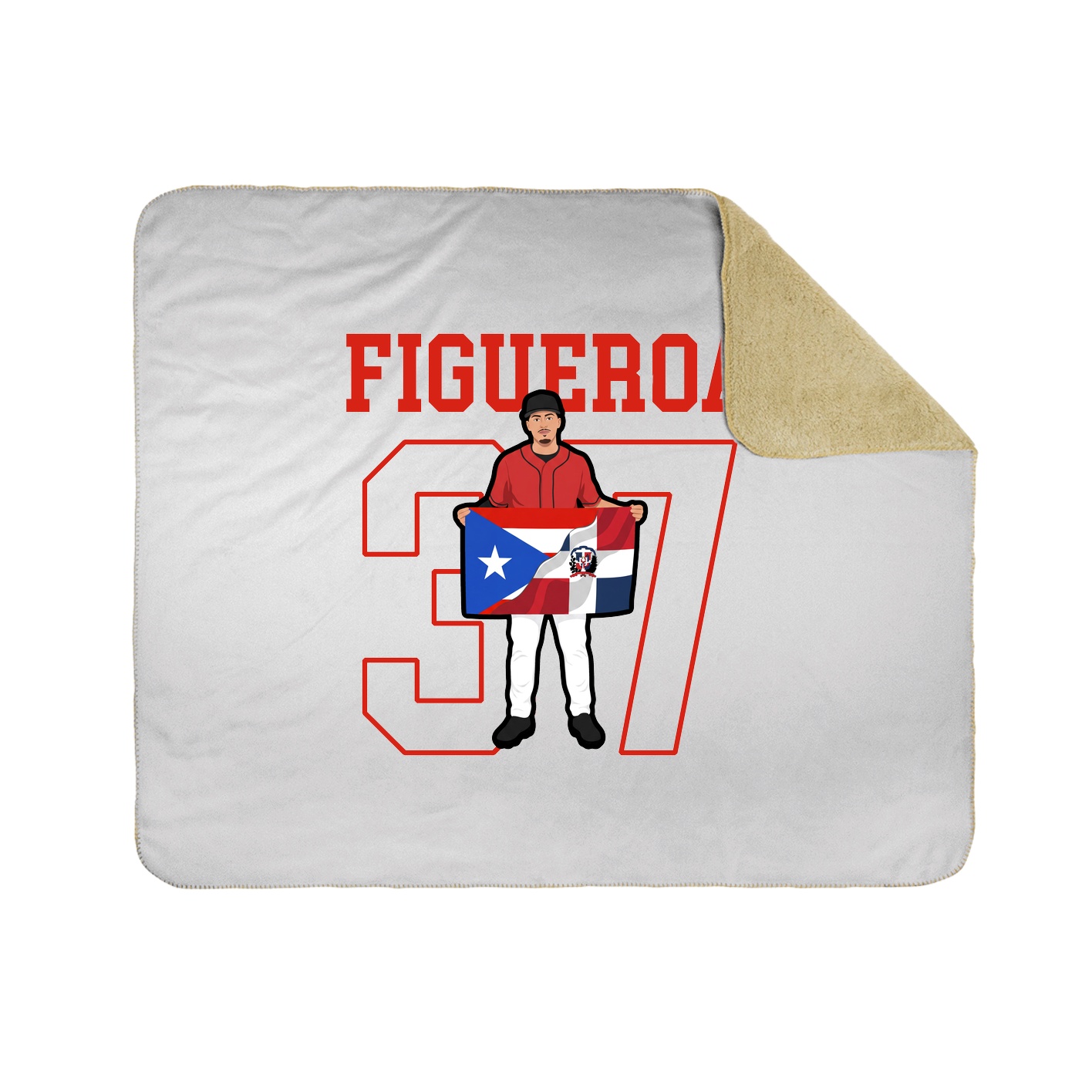 Throw Blanket — Shirsey in White