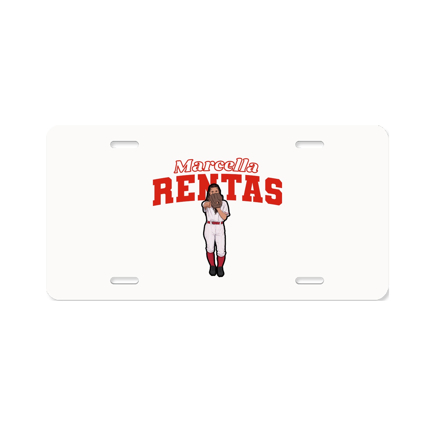 License Plate — Name Arch in Classic
