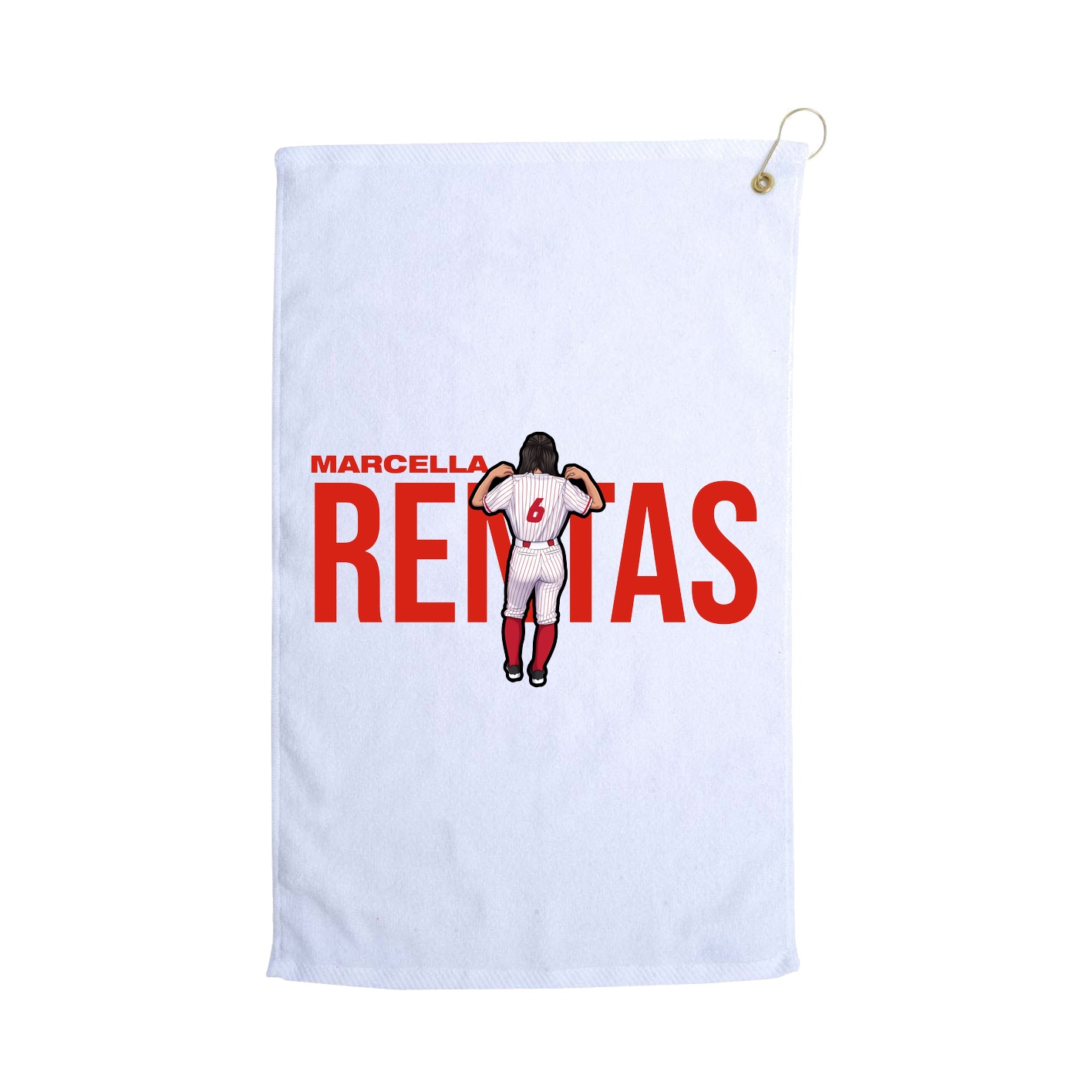 Golf Towel — Player Name in White