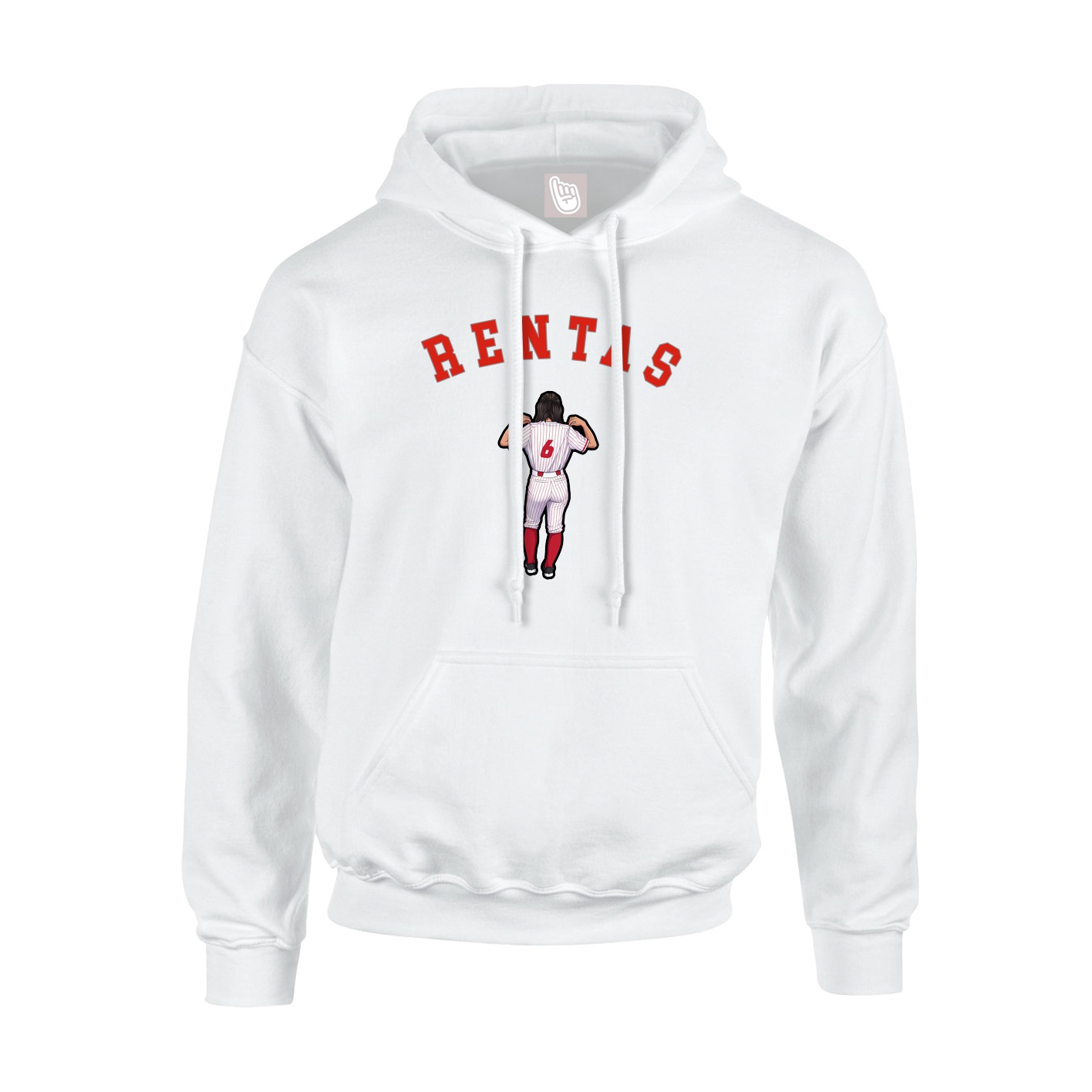 Hoodie — Shirsey Arch in White