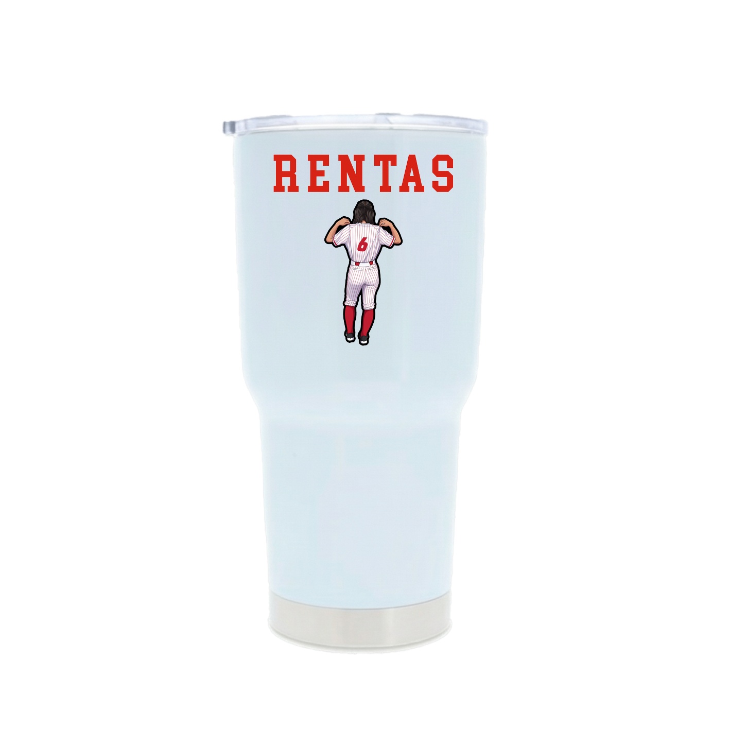30oz Stainless Steel Tumbler — Shirsey in White
