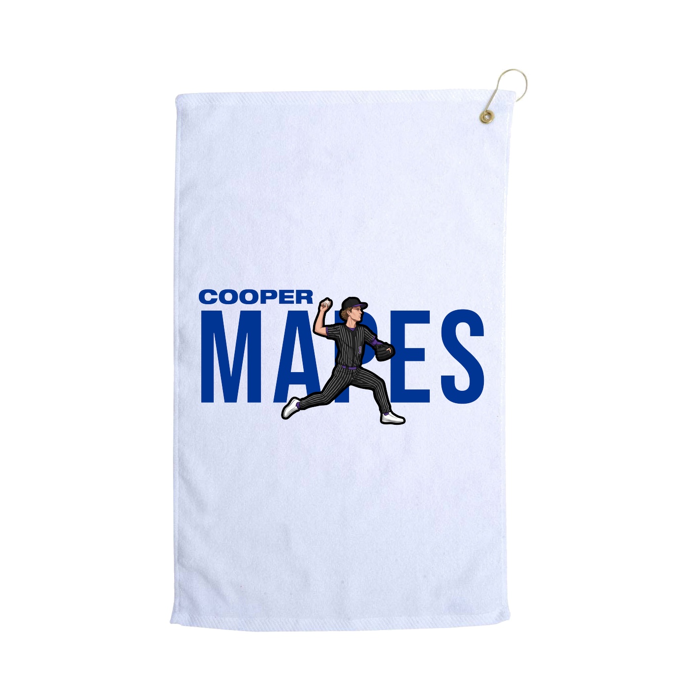 Golf Towel — Player Name in White