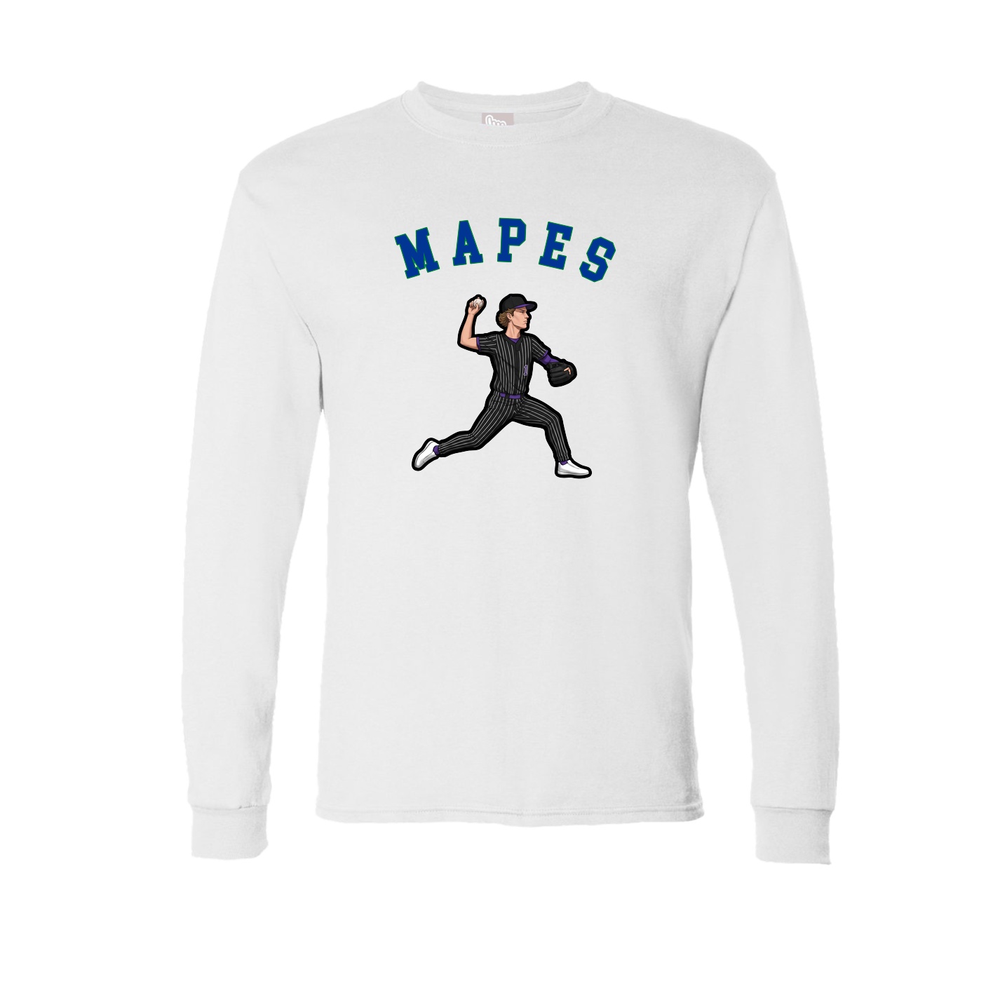 Long Sleeve Tee — Shirsey Arch in White